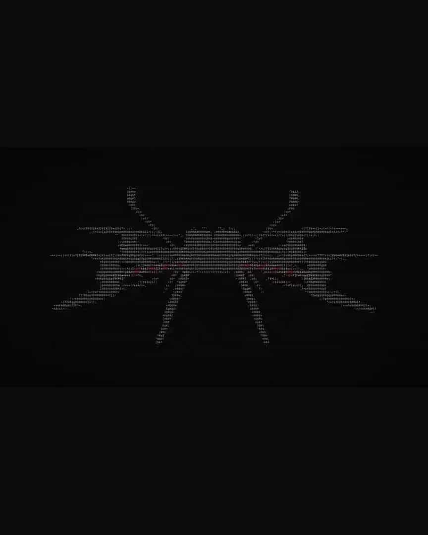 A Callisto 50 side on, drawn in text characters on a dark scanning screen